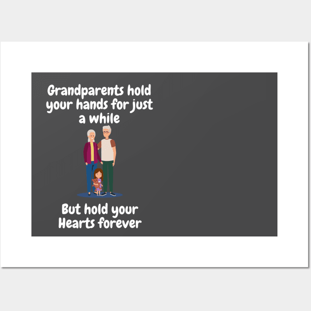 Grandparents hold our hands Wall Art by Militarydad